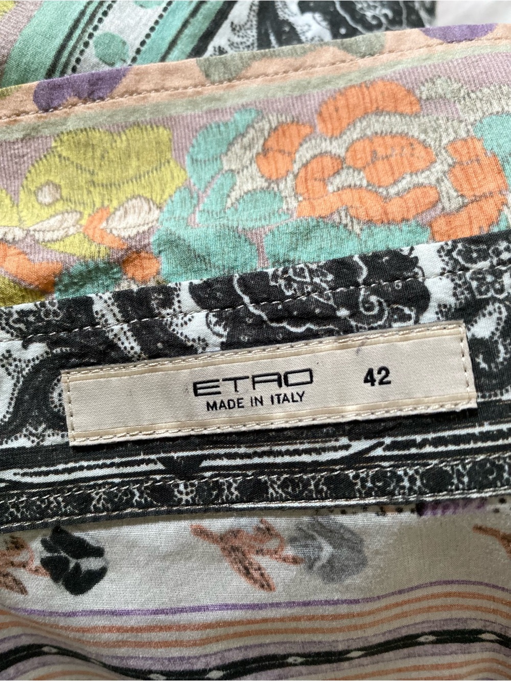 Etro Cotton Blouse Made in Italy Size EU 42 US Small - Picture 4 of 13